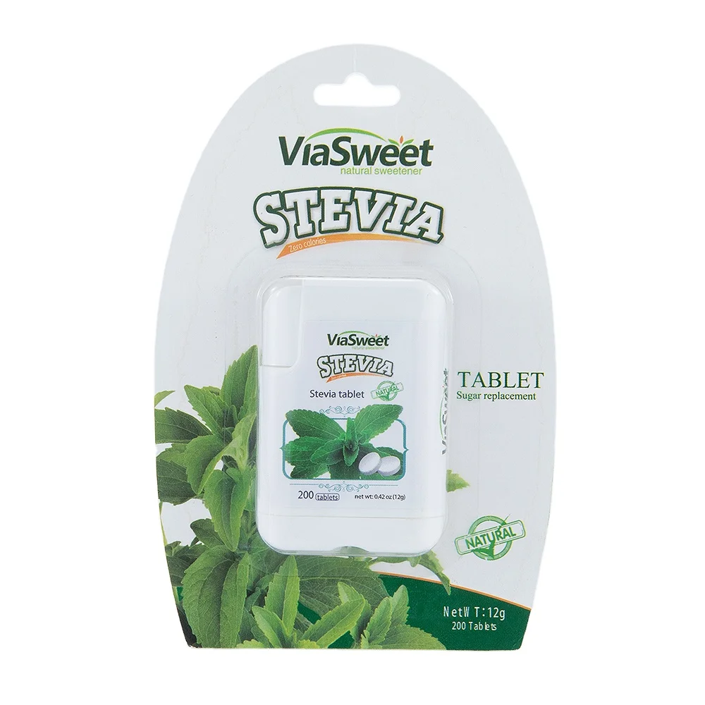 Natural Stevia Erythritol 1 Tablet Equal One Teaspoon Sugar Stevia Tablets Sweetener Dispenser for Coffee or Tea