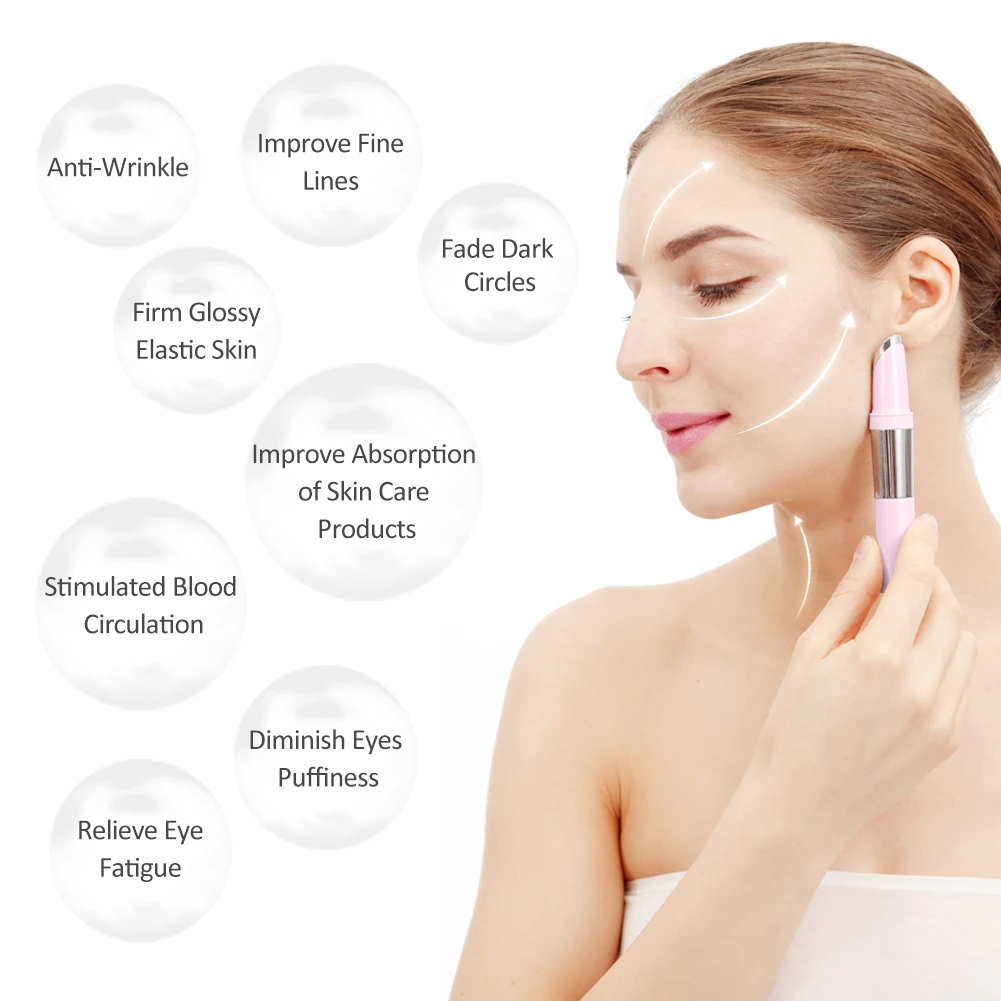 New Skincare Facial Wand Eye Massage Equipment Therapy Beauty Neck Face Tool Facify Beauty Microcurrent Wand Face Lifting Device