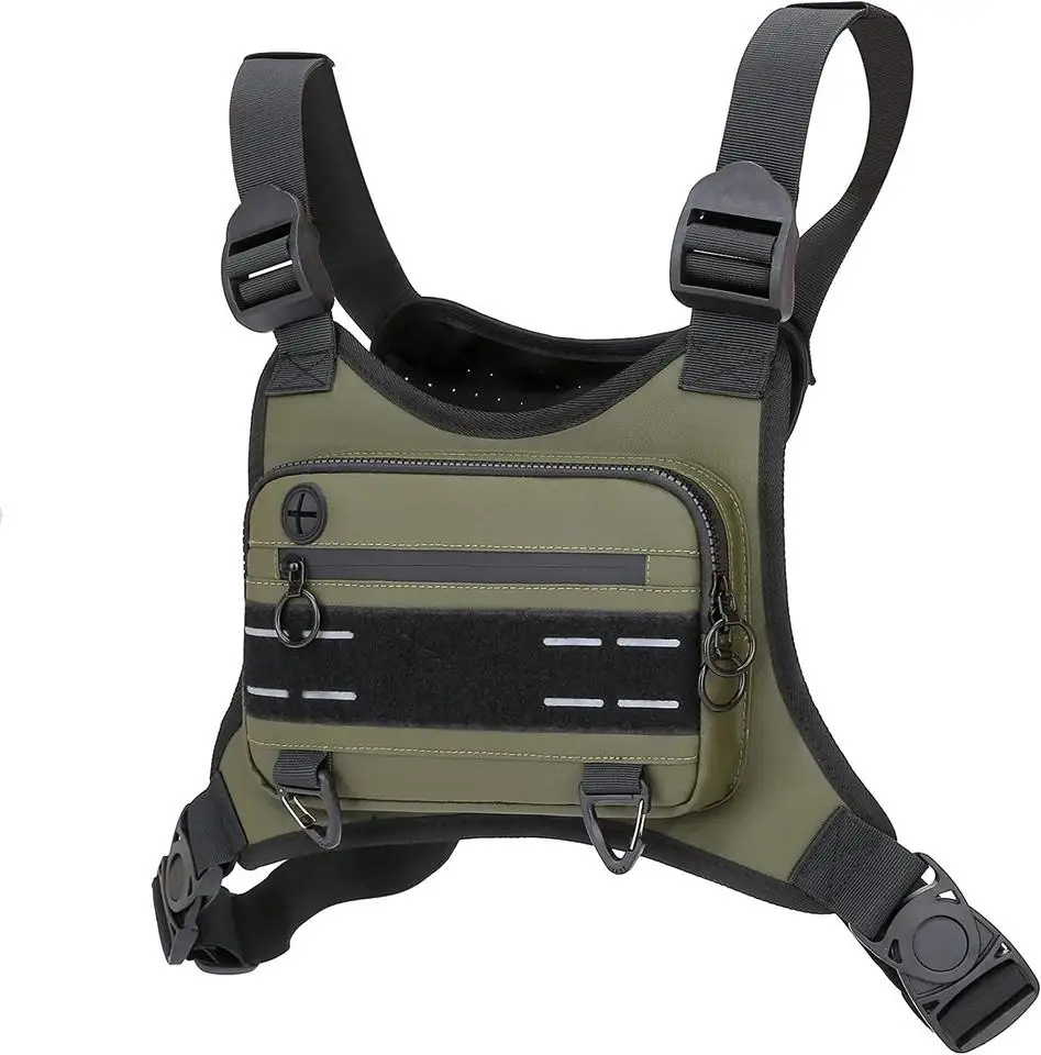 Portable Travel Waterproof Tactical Men Sports Front Chest Bag ...