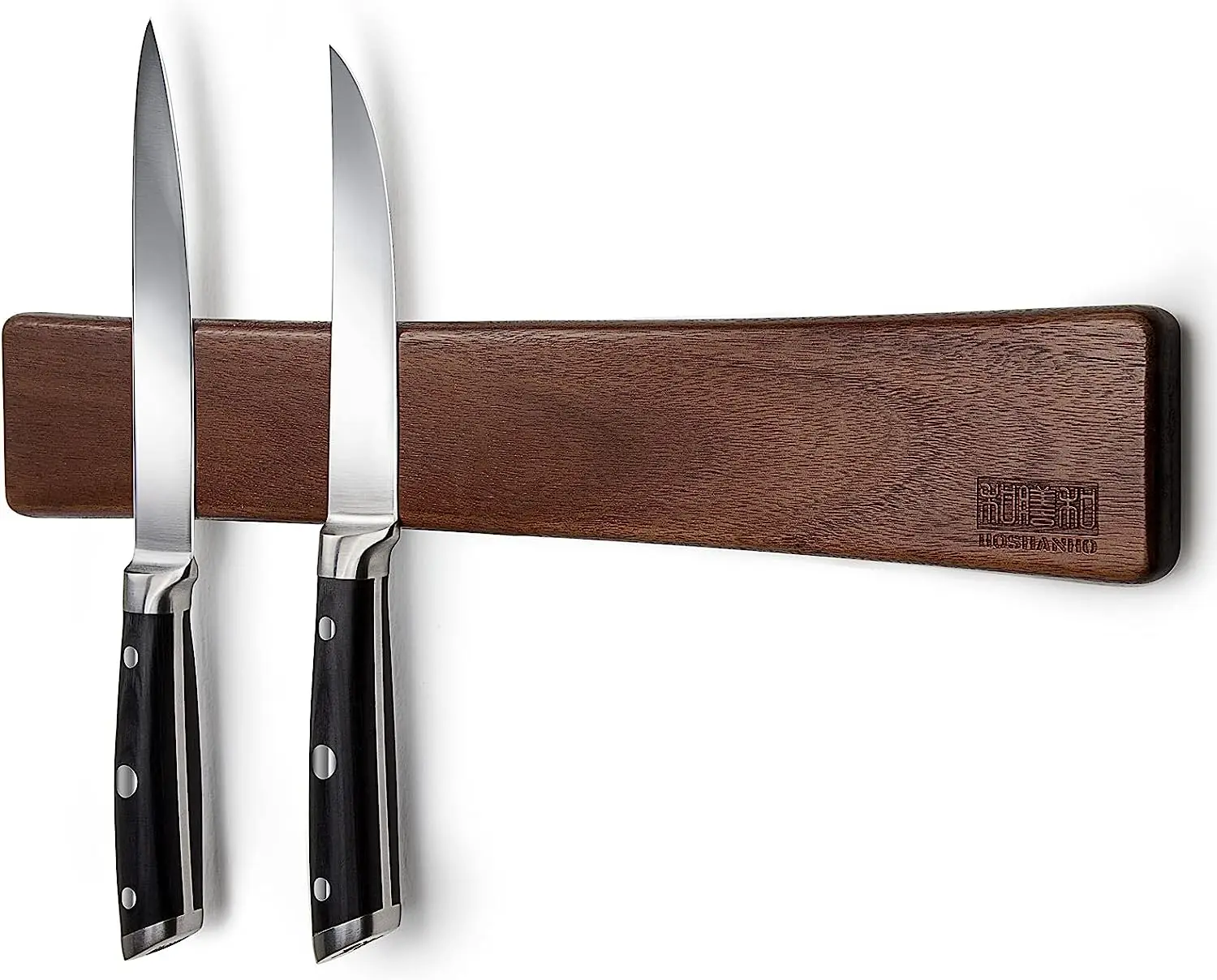 Custom Wood Magnetic Knife Strip Magnetic Knife Holder Space-Saving Kitchen Countertop Organizer for Knife Storage & Food Prep
