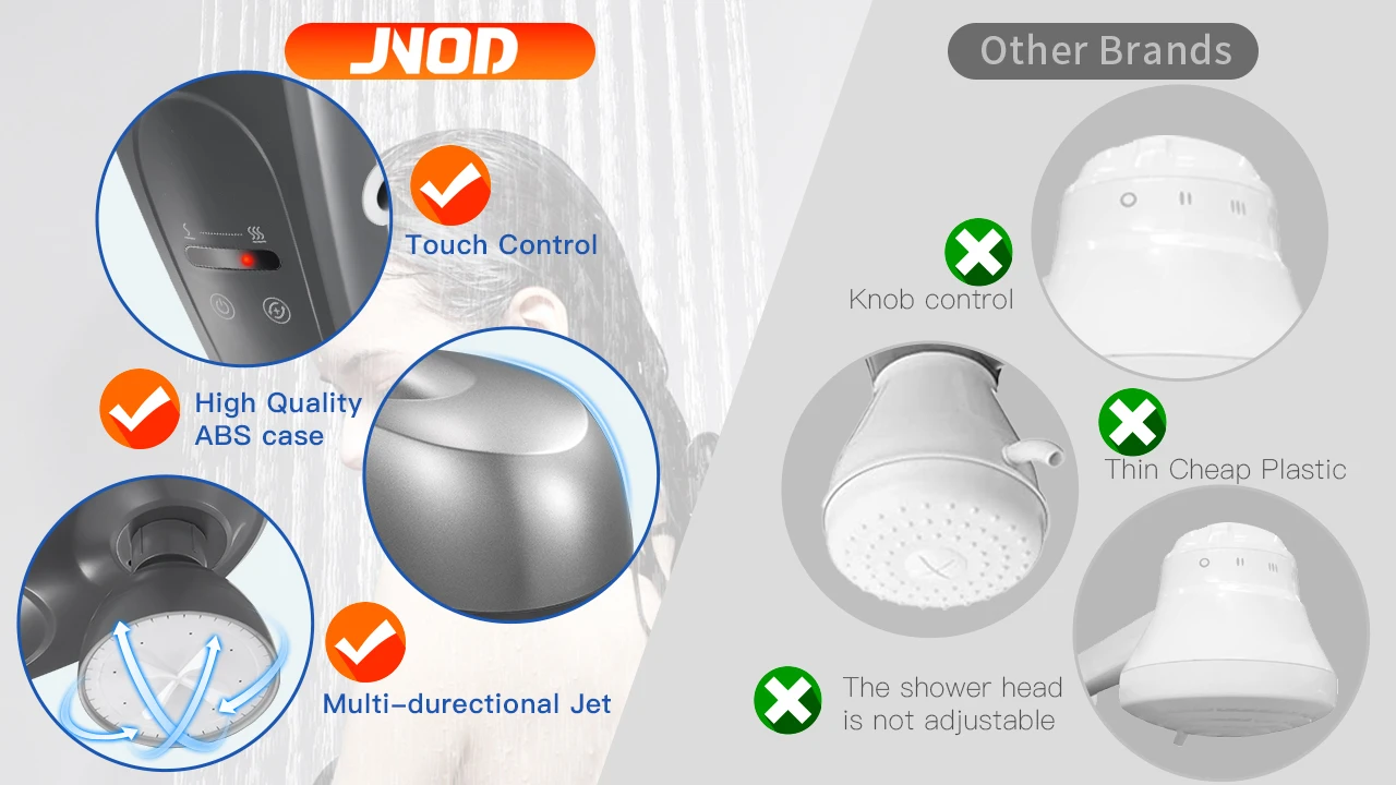 120v 220v Low Power Wall Mounted On Demand Electric Instant Hot Water