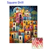 Casa colorata-trapano quadrato
