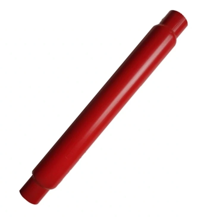 Red Color Painted Iron Universal Car Exhaust Muffler Glasspack