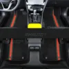TPE foot pad+Chenille black tri color