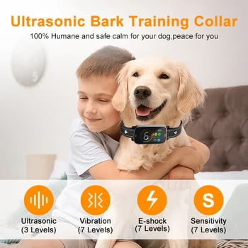 XCHO Rechargeable Sonic Dog Collar - Anti Barking Training
