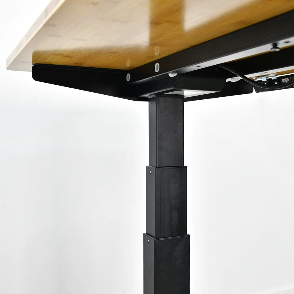 
 Bamboo coffee table Stable lifting Desk Silent Home Office Height Adjustable Computer Smart Electric Sit Stand Up Bamboo Desk  