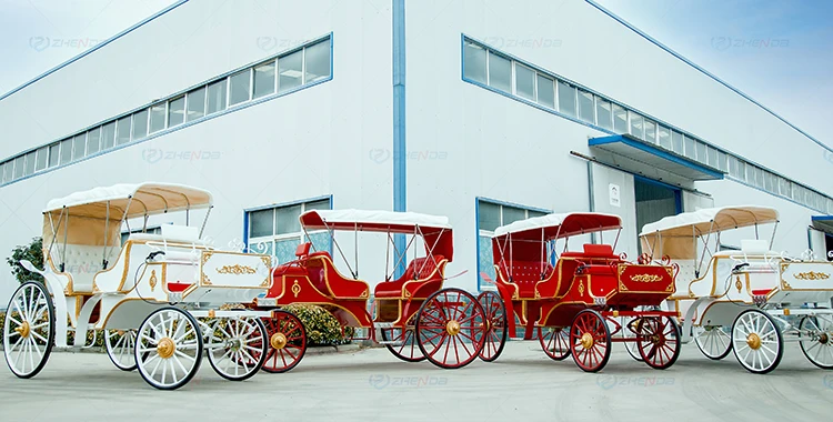 Special Transportation/Electric Sightseeing horse drawn  cart/Electric Pumpkin Horse drawn Carriage