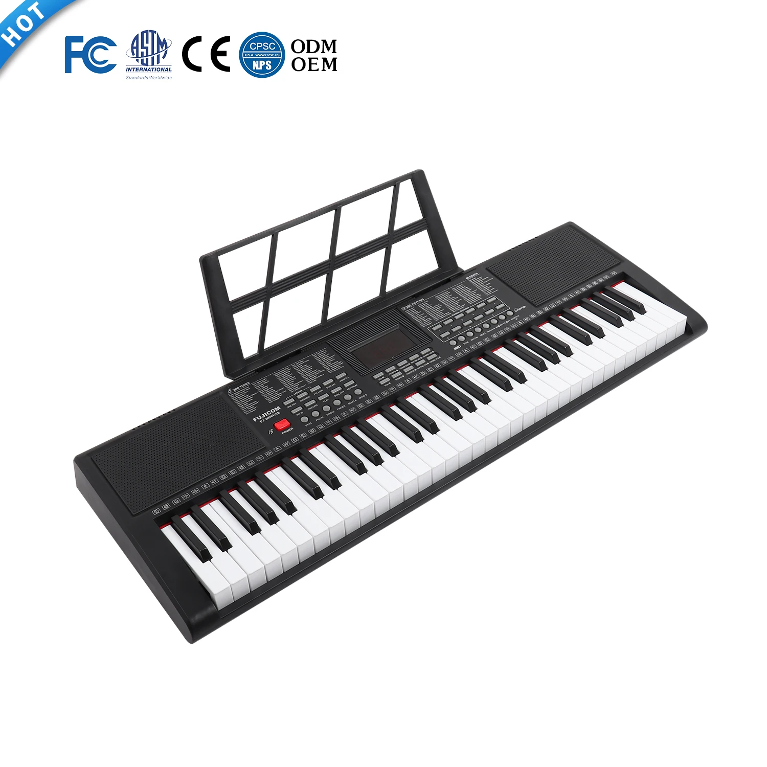 Professional Design Musical Keyboard Lighting Electronic Organ for Music Beginner