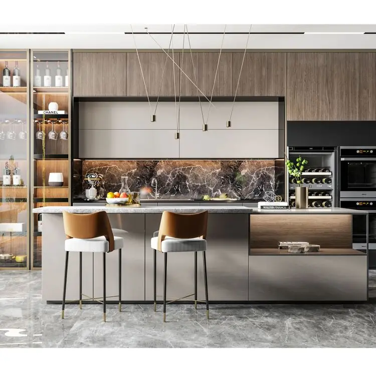 Modular L Shaped Designs Small Kitchen Cabinets for Hotels