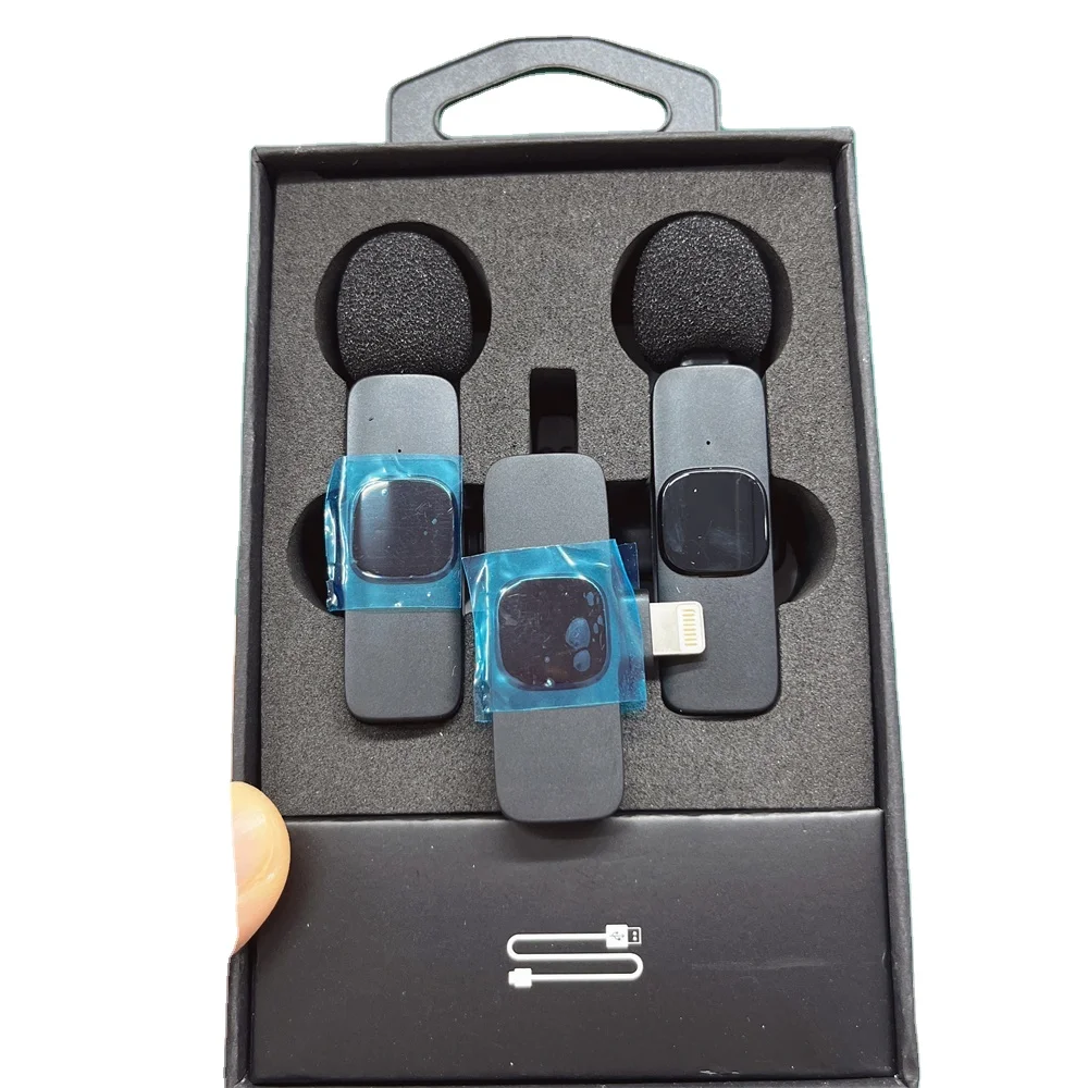 Mini K9 Wireless Microphone Android Micro Tie Sans Fil For Vlogging on Phone
