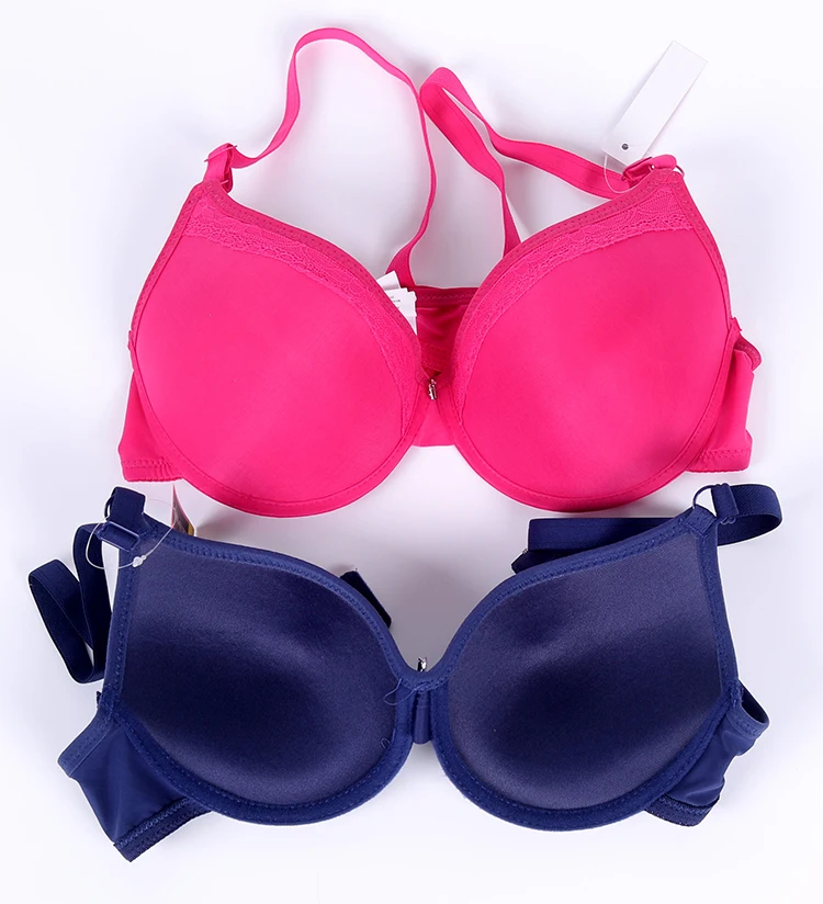 热卖莱茵石四分之三杯舒适透气可持续推式文胸