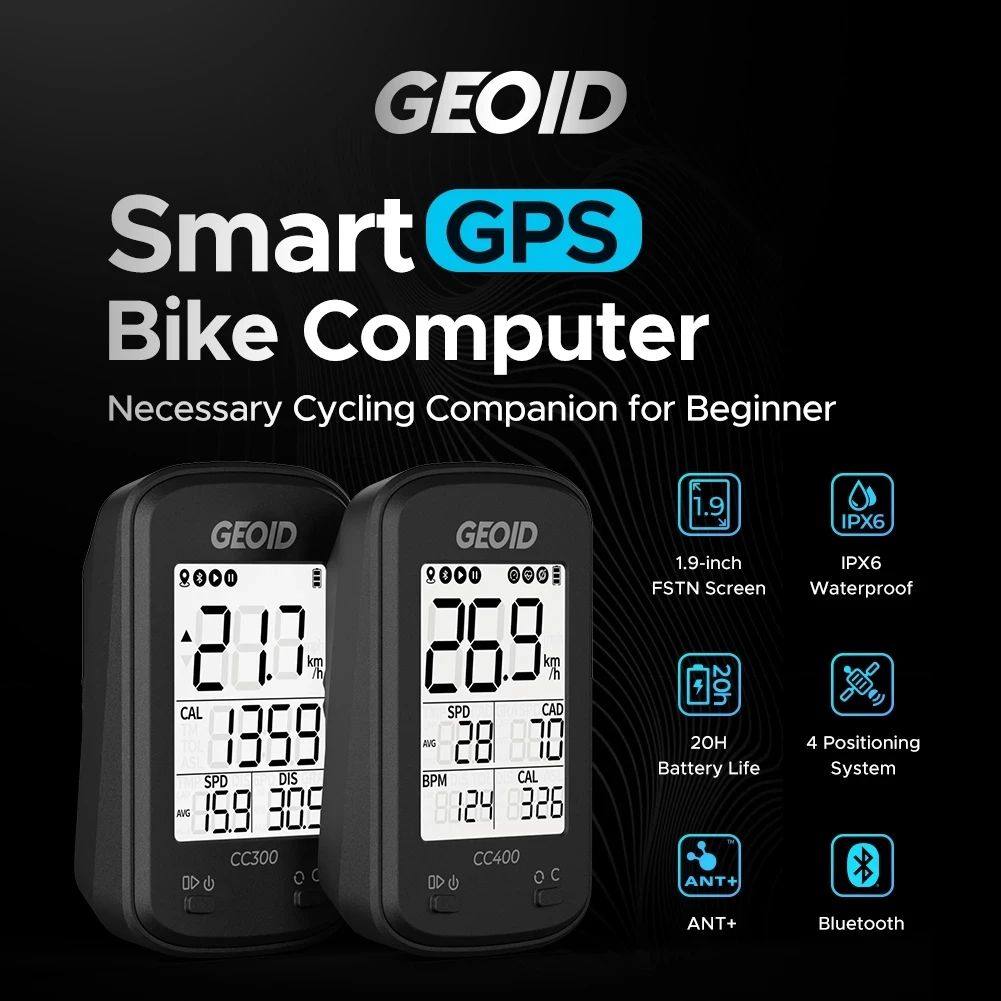 Велосипедный GPS-компьютер GEOID CC400, беспроводной спидометр, водонепроницаемый велосипедный спидометр для strava Gps, велосипедный компьютер
