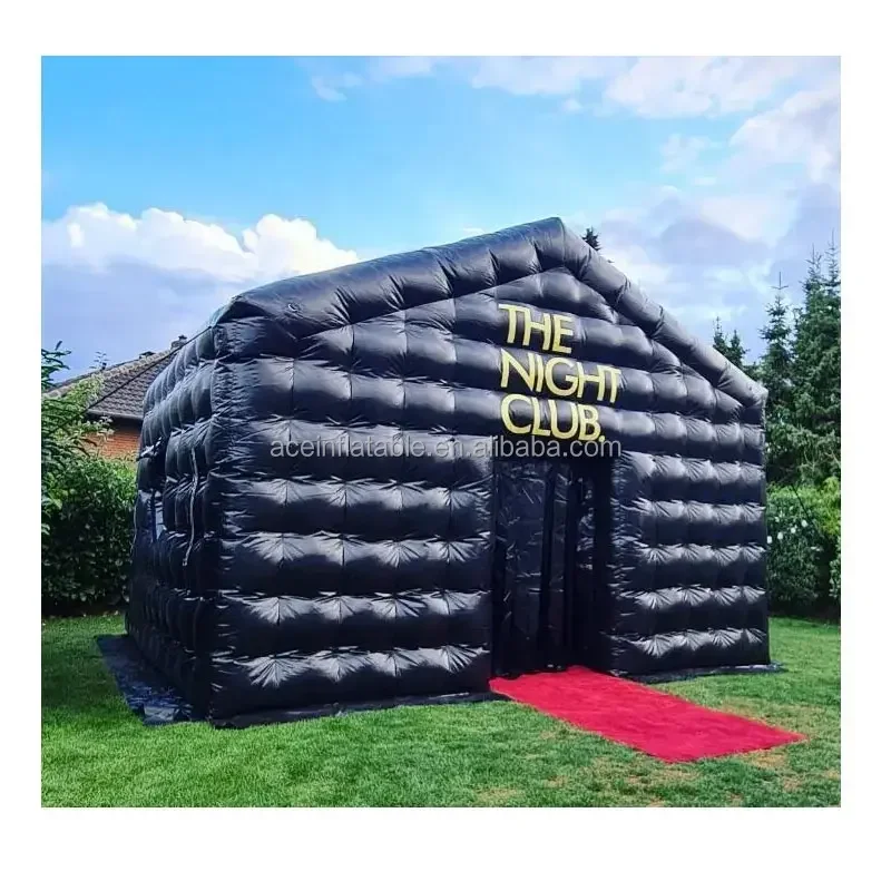 inflatable night club party cube tent