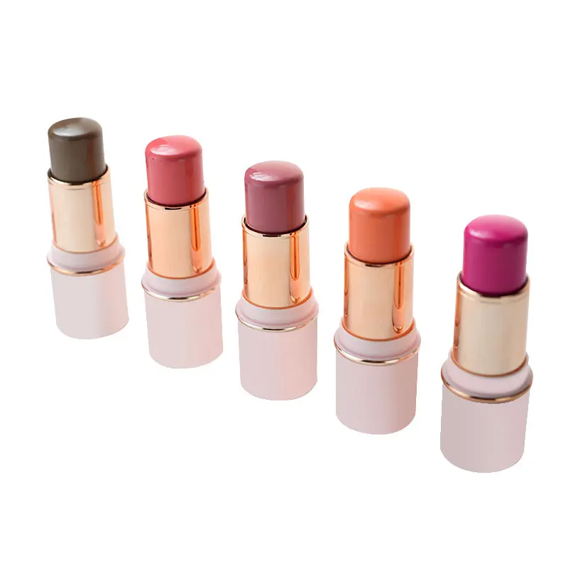 Mini pink Matte Shiny Rouge Make up Cheek Blusher Custom Blush Makeup Low Moq Maquiagem Vegan Cheek Face Blush Stick Waterproof