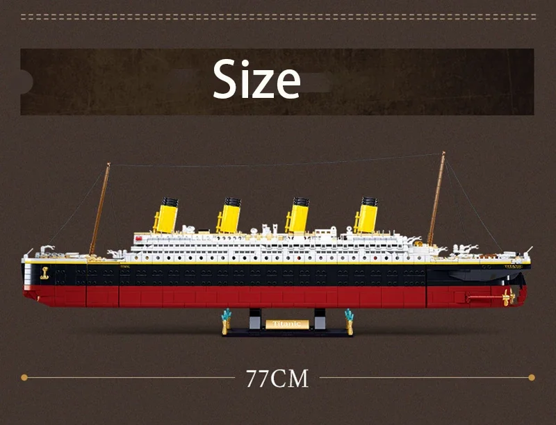 Blackfriday Bloc De Construction – Maquette Du Titanic, 1800 Pièces