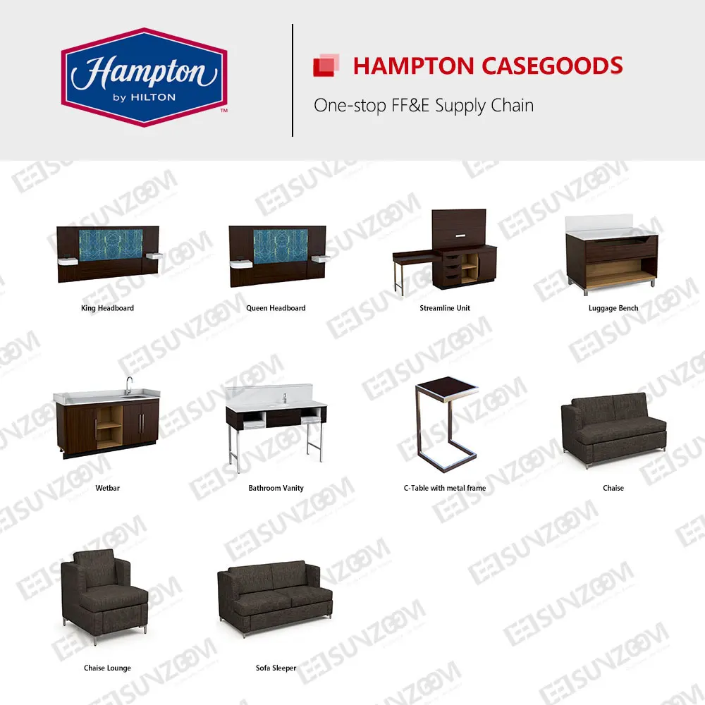 Современная высококачественная мебель для гостиниц Hampton Inn в комплектах спальни