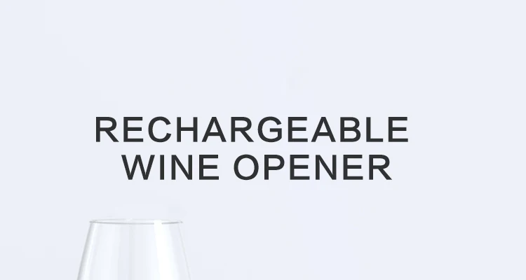 Rechargeable Electric Wine Opener with Foil Cutter Eco-Friendly for Bar Use & Gift Customizable with Logo