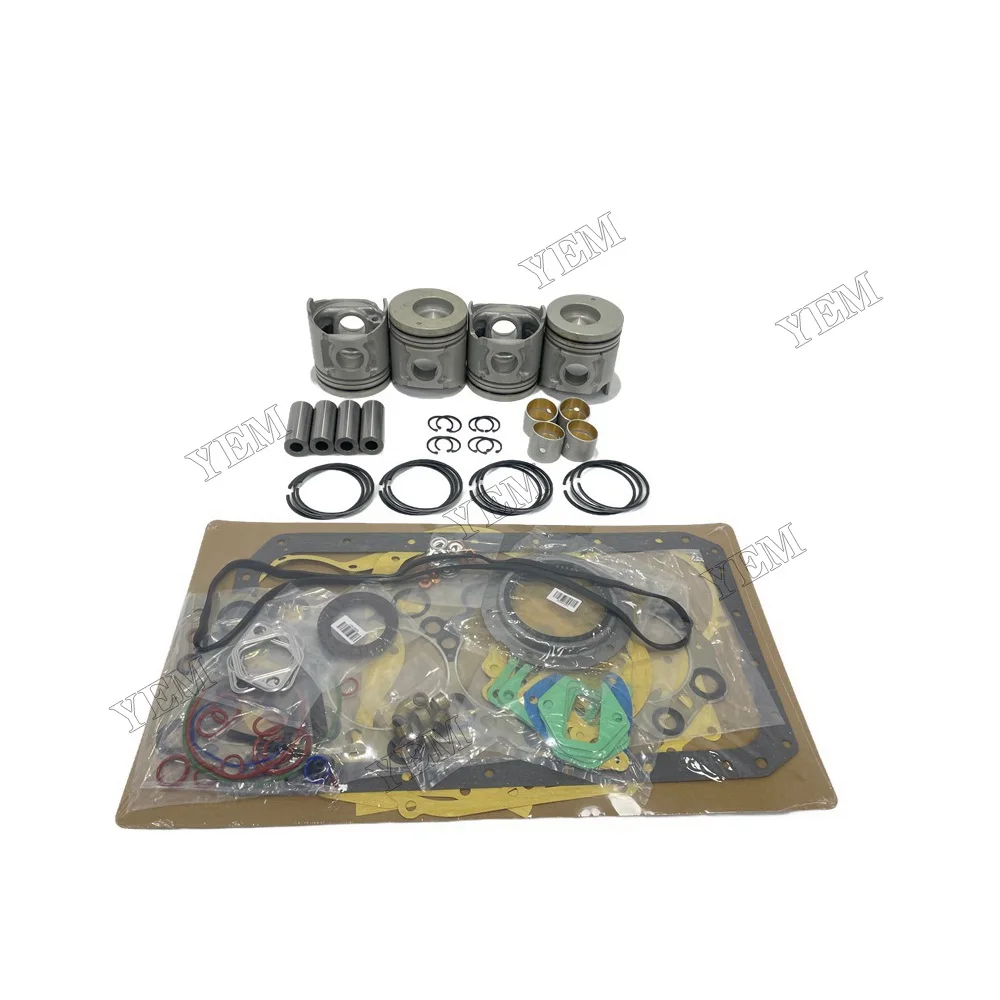 Engine Rebuild Kit With Piston Ring Cylinder Gaskets Compatible for Mitsubishi 4D34 Engine Parts Factory 6