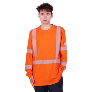 Custom Knitted Henry Work Clothes Safety Wear Frc Clothing Flame Retardant Fr Shirt Safety Flame Retardant