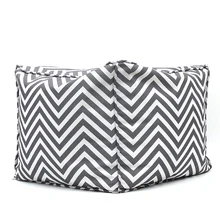 HStex Design Stool Foldable Round Pouff Stool Poef Footstool Lazy Sofa Bean Bag