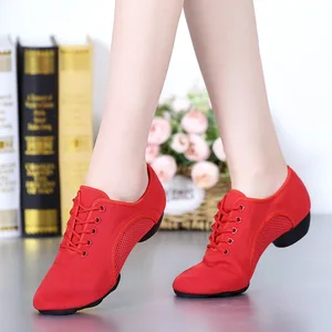 Wholesale Increasing Sneakers Ladies Modern Laitn Dance Shoes Cushioning Height Platform Breathable Jazz Bollroom Women Shoes