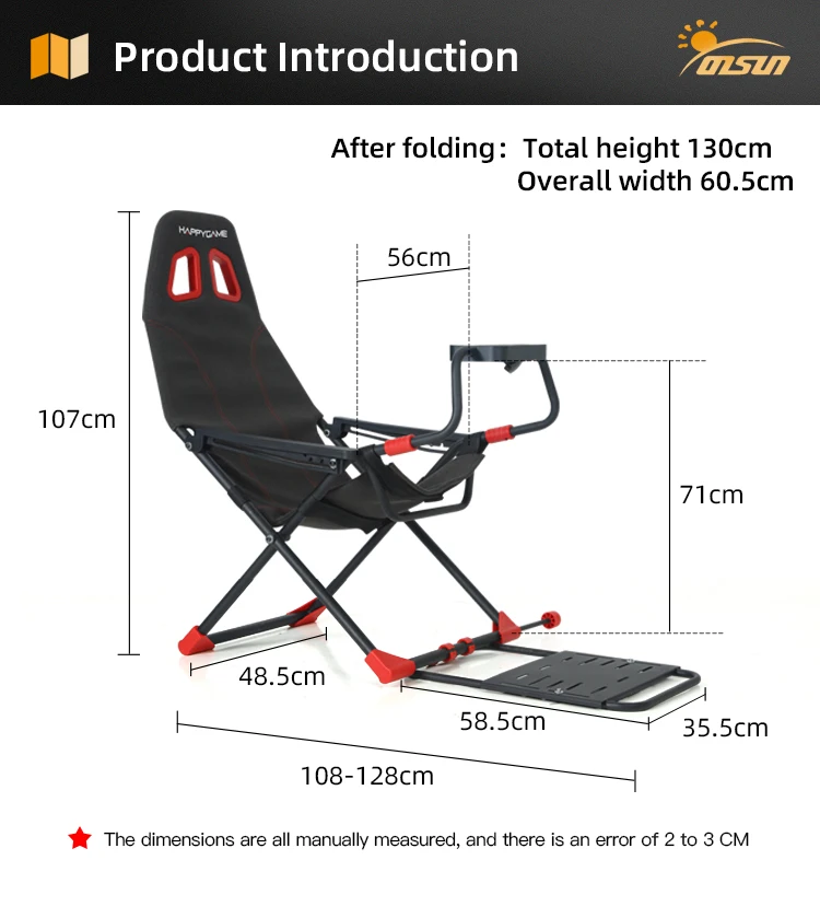 Os-6001 Racing Foldable Flight Simulator Cockpit Racing Simulator ...