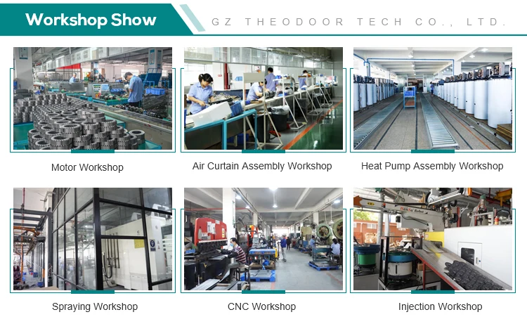 Heavy Duty Industrial Air Curtain with 25m/s Air Flow Speed and Single Phase or 3-Phase Power for Warehouse and Factory Use