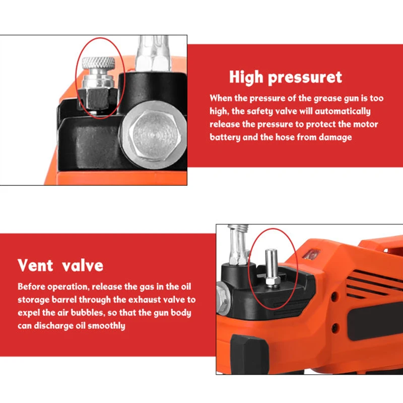 10000psi 20v Electric Grease Pump Battery Operated Powered High
