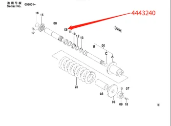 Original Excavator Parts Wear Ring 4443240 for ZX800-ZX890-5A