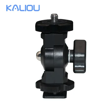 KALIOU E011 Micro Holder ABS Plastic Aluminum Alloy 1/4 Standard Screw for Light Lamp Mobile Phone Clip Microphone Tripod detail image