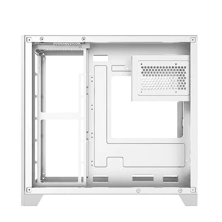 Wholesales Computer Parts Desktop ATX PC Cases OEM Factory White Computer Case for Gaming PC Gamer