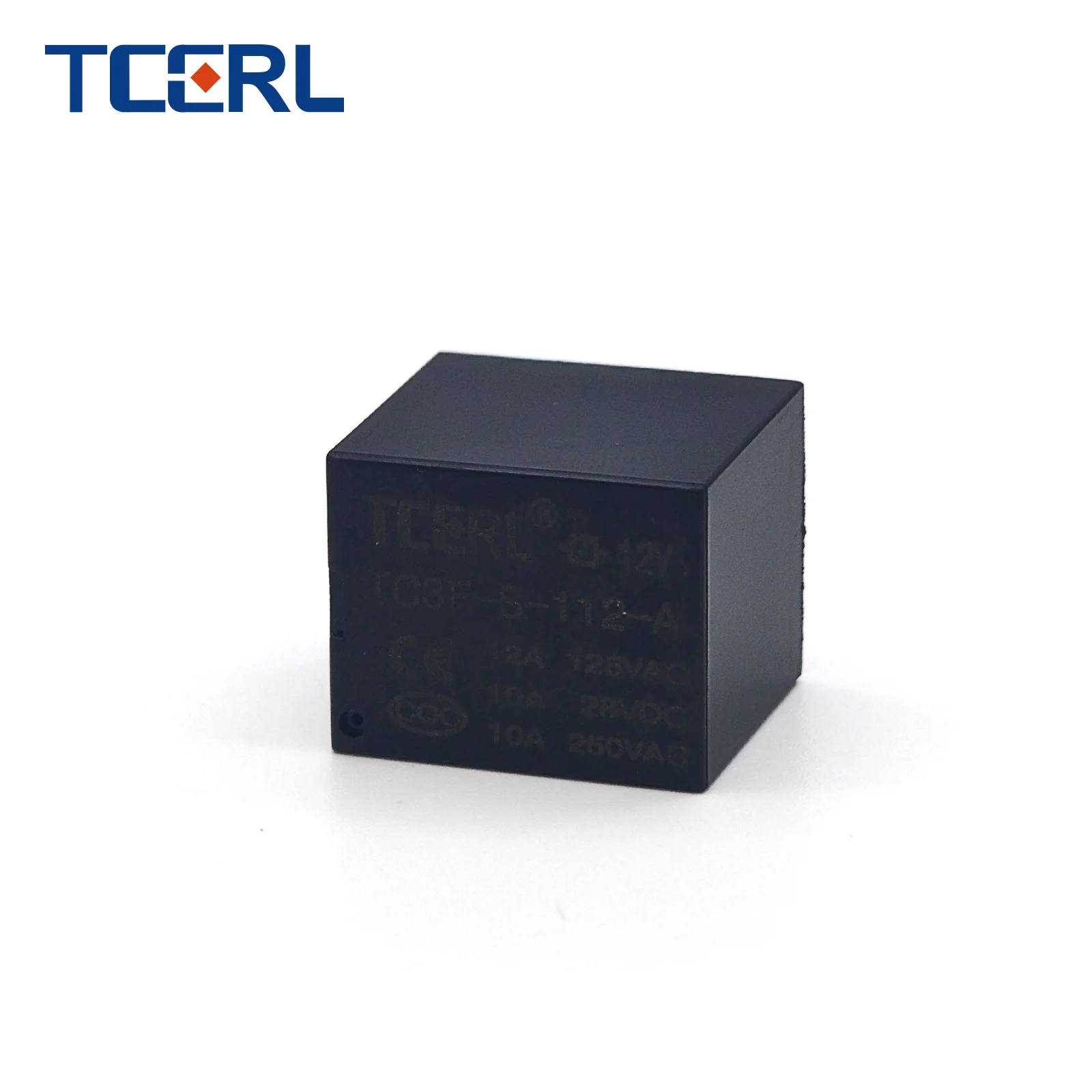 TCERL Miniature Industrial Relay TC3F-S-112-A 4-Pin 1A Contact 10A 12V Power Relay General Purpose Protective Use Compatible T73