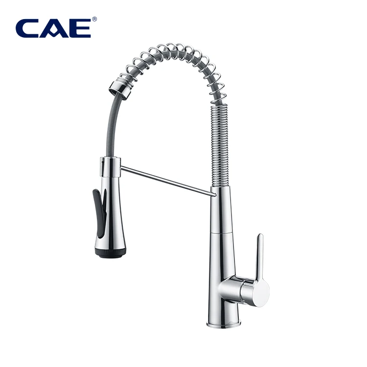 Cae Single Lever Handle Pull Down Dual Sprayer Kitchen Sink Spring Faucet Buy Kitchen Faucet Pull Down Kitchen Faucet Pull Down Sprayer Product On Alibaba Com