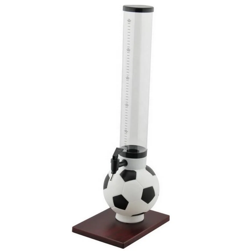 Black and white Soccer Ball Beer Tower 2.5L 