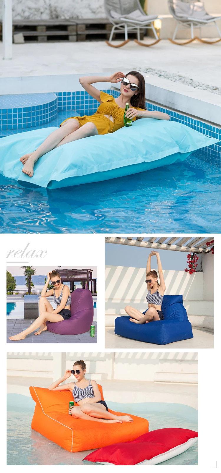 Extra Large Floating Bean Bag,Giant Pool Side Cushion Bean Bag Buy