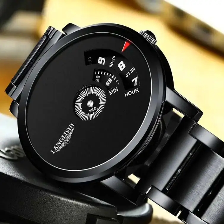 NYY Men's Stainless Steel Quartz Watch - Casual & Waterproof