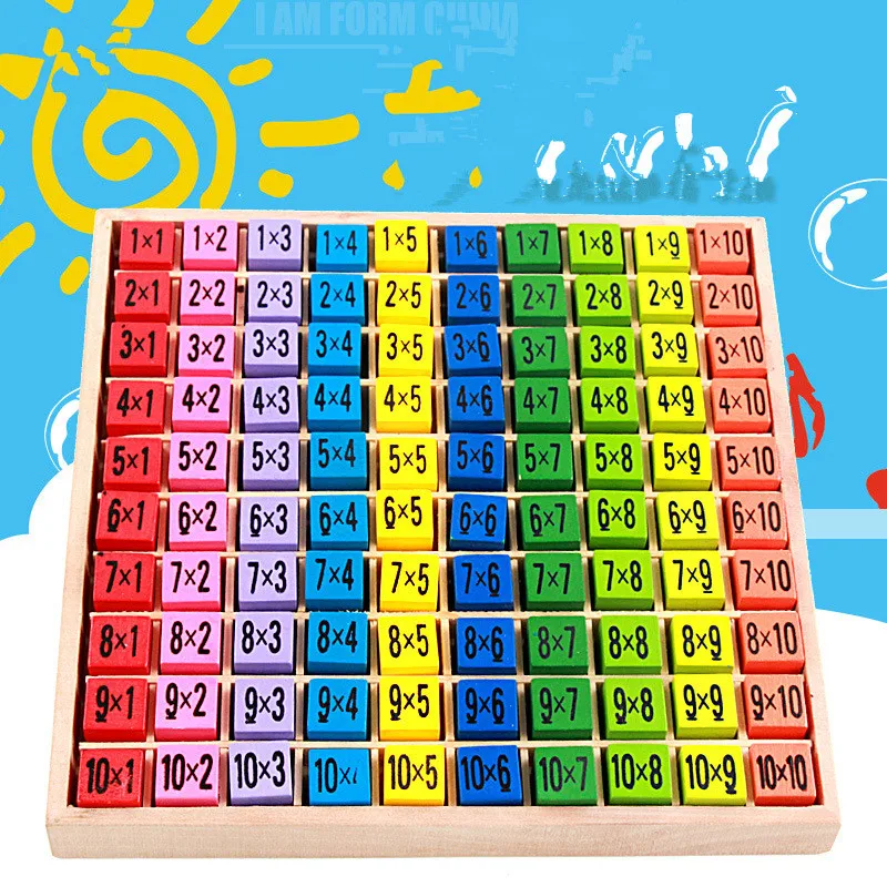 jojofuny 1 Conjunto Tabela De Multiplicação Jogo De Treinamento De  Matemática Brinquedos Matemáticos De Madeira Calcular Cartas Moldura De  Madeira Pré Escola Papel Quebra-cabeça : : Brinquedos e Jogos