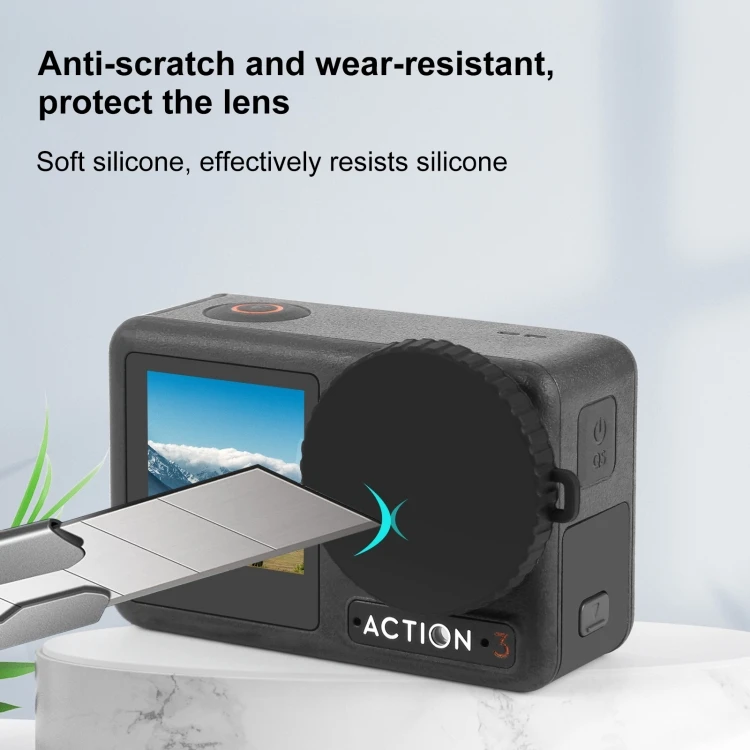 PULUZ DJI Osmo Action 5pro/4/3 Action Camera Silicone Lens Cap