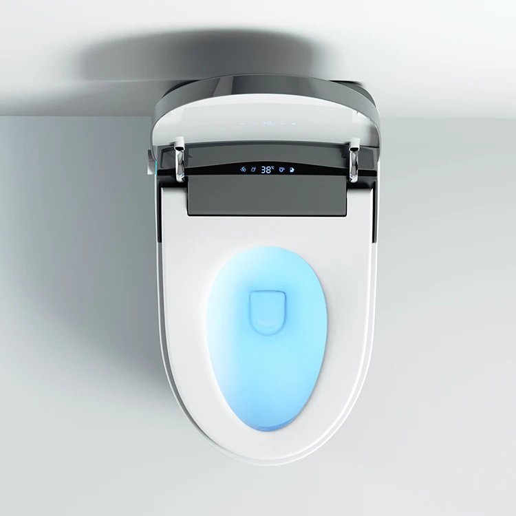 Electric Bidet Sanitary Wc Automatic Intelligent Matte Black Toilet ...