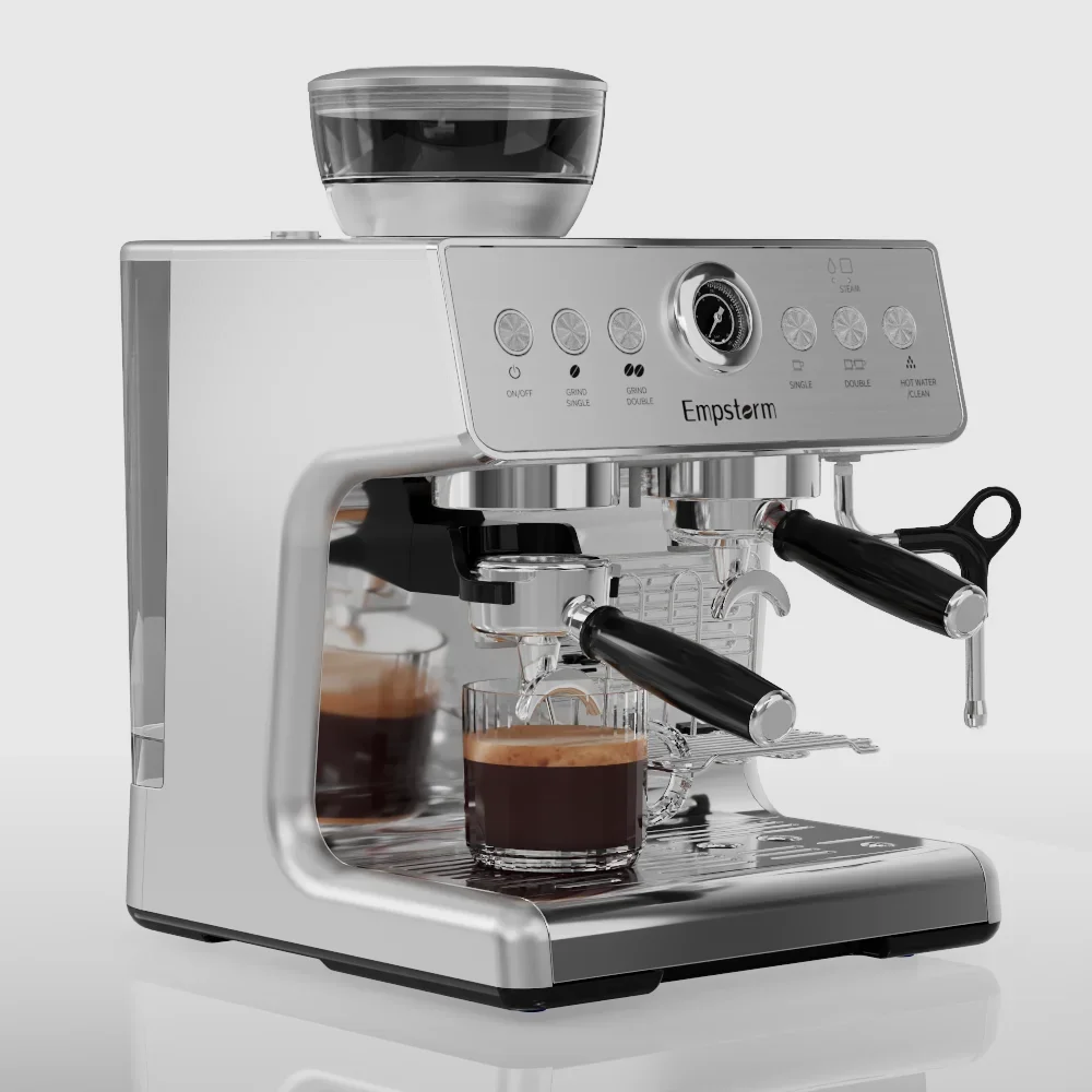 Multifunctional Espresso Machine a Professional Machine With Grinder and Low Noise for the Home Office