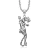 Silver without crystal pendant