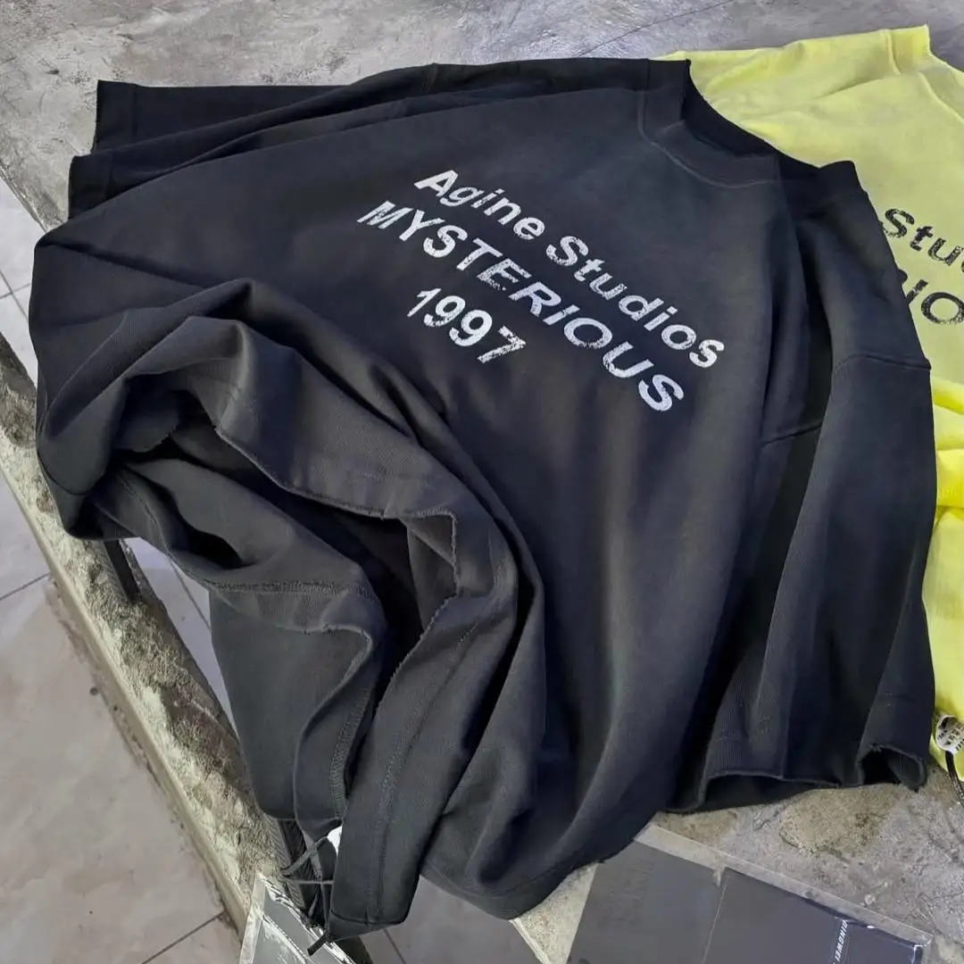 Mužské tričko z 100 % čisté bavlny, 220 gramů, volný streetwear styl, retro vybledlé tričko s potiskem síťovou technikou po praní