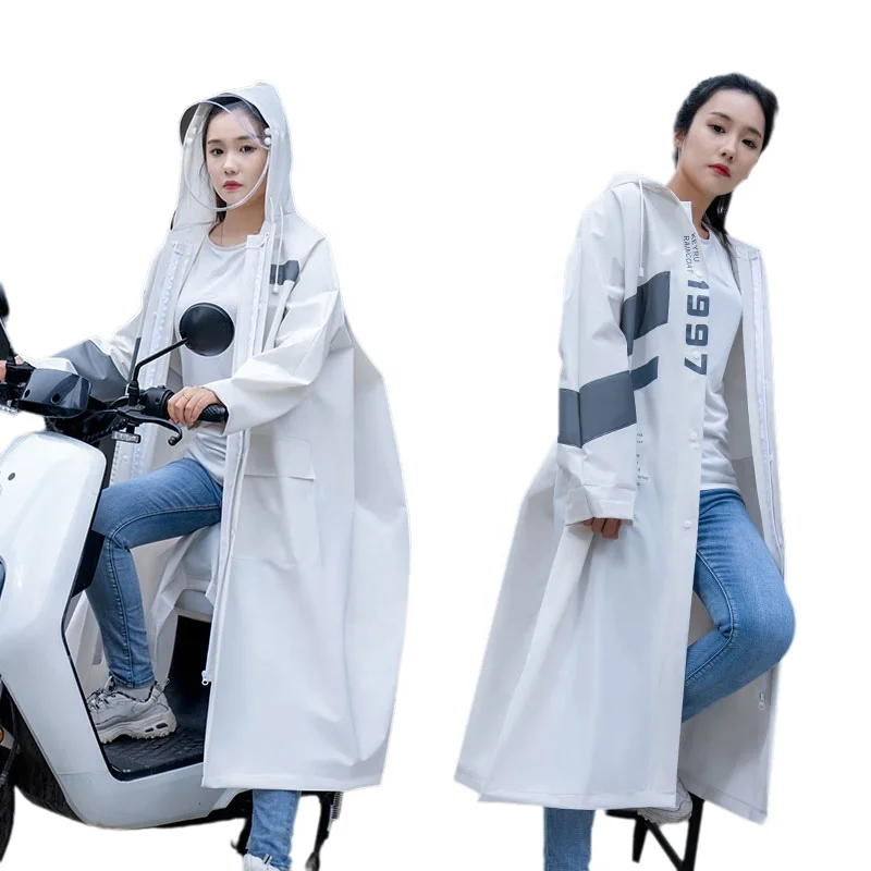 Raincoats electric car women's single rain poncho new riding adult rainproof rain coat custom size