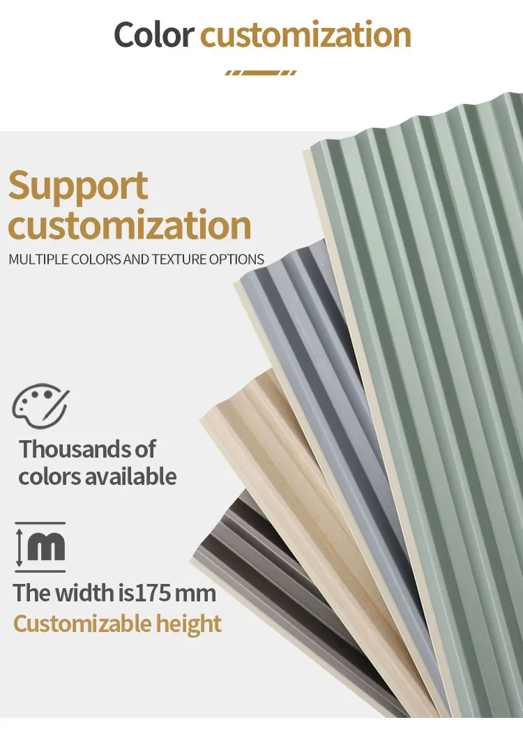 Triangular WPC Wall Panel Interior PVC wall panel Waterproof Slatted ...