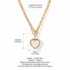 Collana con scatola portafoto trasparente a forma di cuore