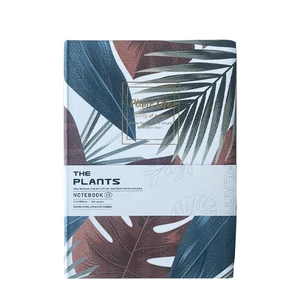 A5 Softcover Fabric Linen Cover CMYK Printed Hot Stamping logo Notebook Customizable Journal  Planner with Belly Band