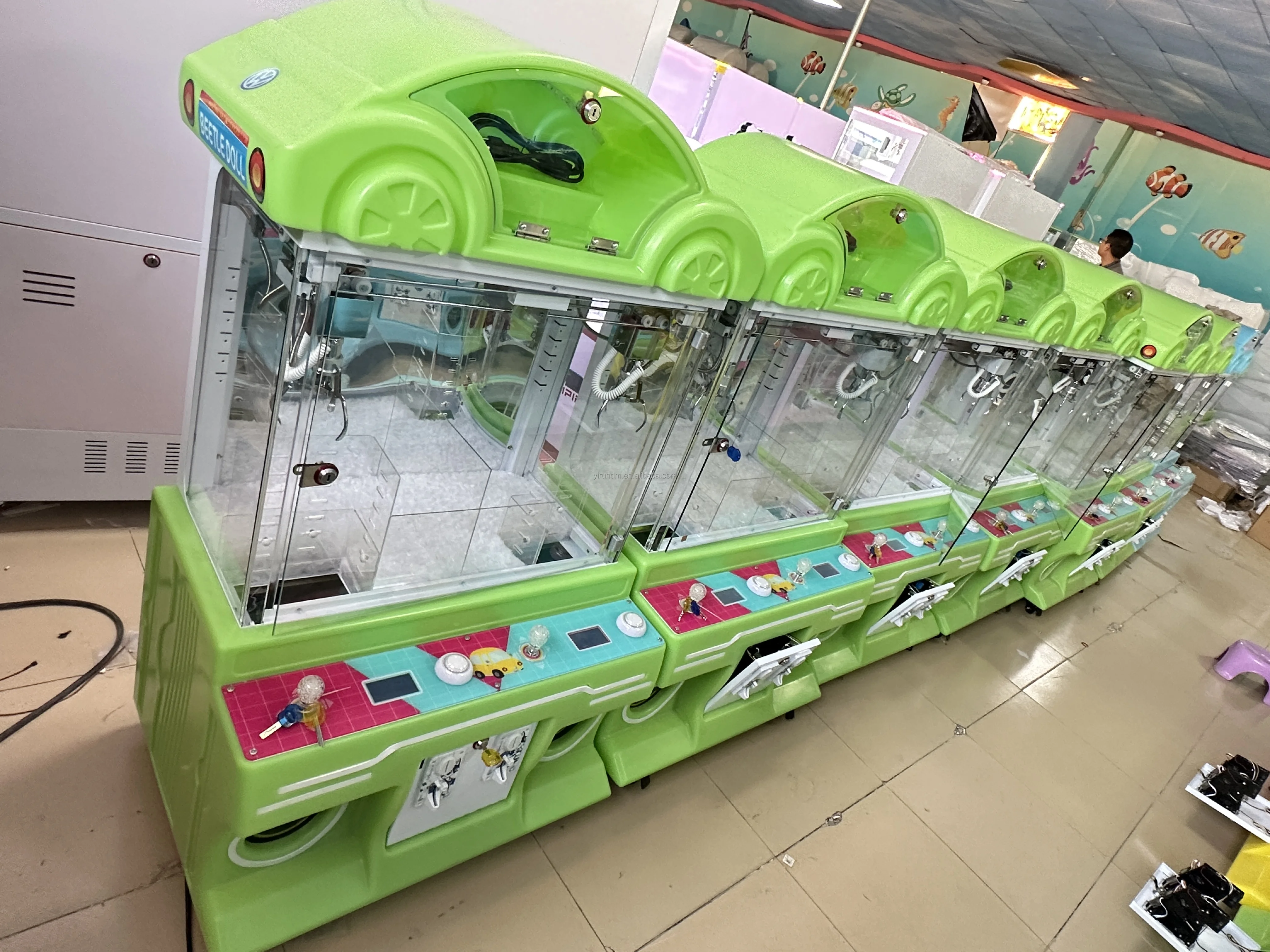 2-player Coin Operated Mini Claw Machine Lucky Planet Clip Prize ...