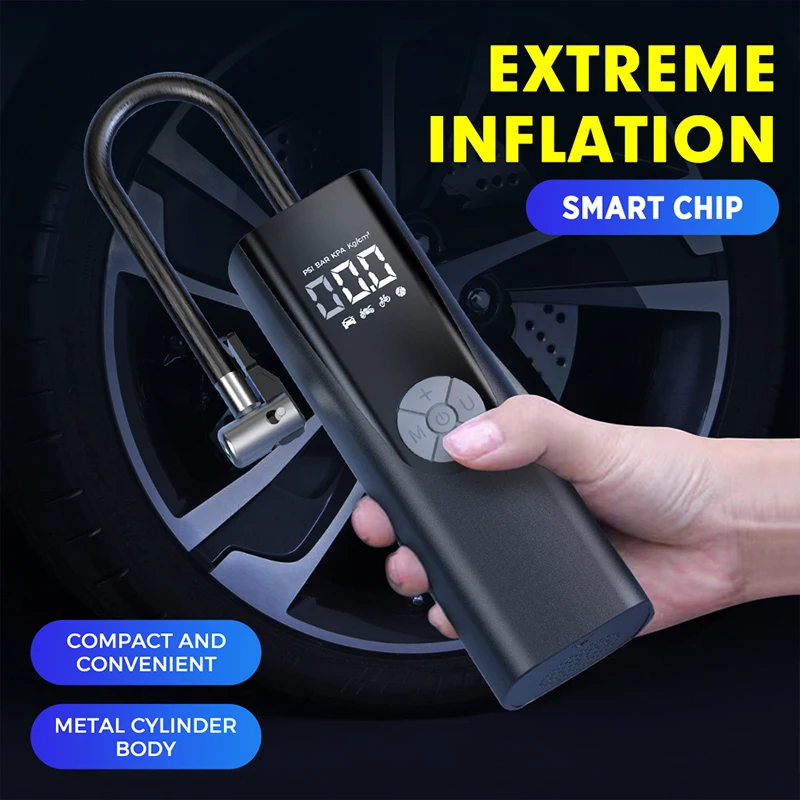 PCMOS Tire Inflators High Power Wireless Car Inflator Pump Car Tire Car Inflator Pump Multi-function Portable Electric Inflator - view 5