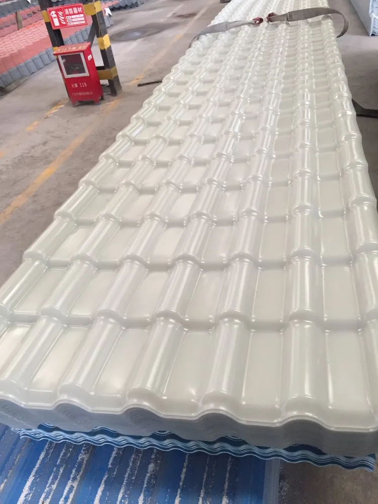 ASA Synthetic Resin Roof Tile Spanish ASA PVC Plastic Roof Sheet for Prefabricated House