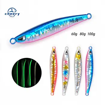 Cheery Lead Fish Lure Metal Plate Bait for Saltwater Fish Sea Fishing Boat Fishing Long-Cast – Metal Jig – view 2